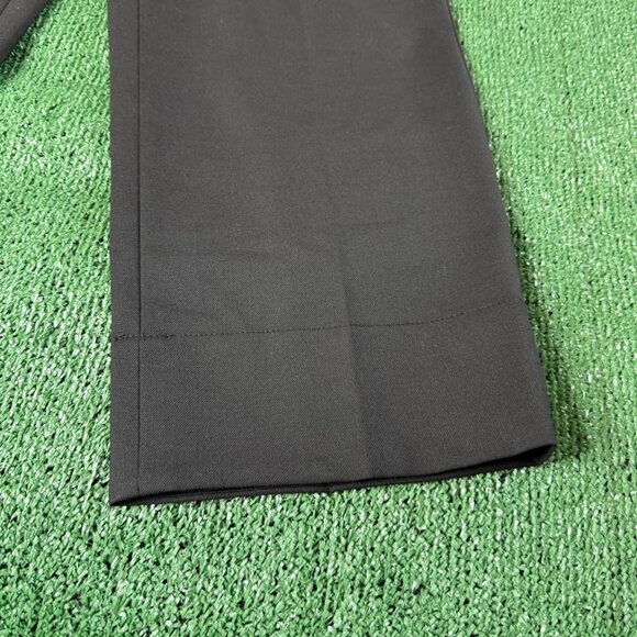 Club Monaco High Rise Enamel Ring Wool Blend Black Crop Trouser Pants Size 8 NEW - Picture 4 of 13